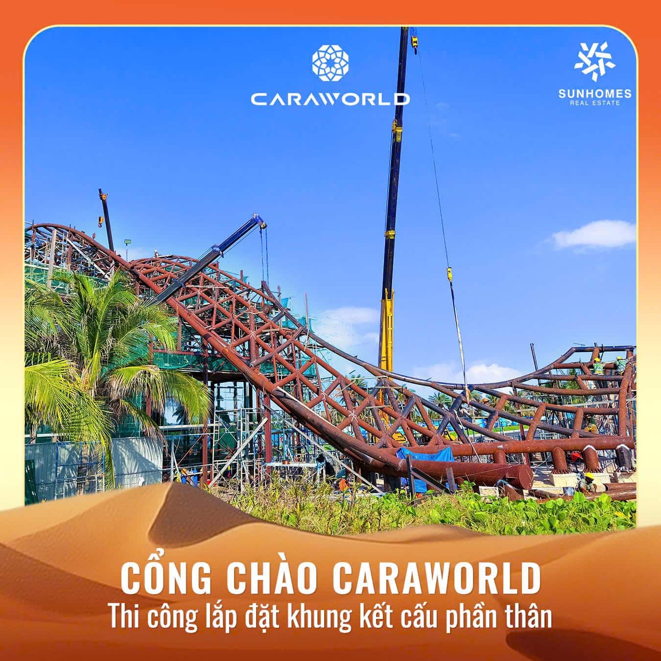 Tiến độ phân khu Sông Town Caraworld Cam Ranh