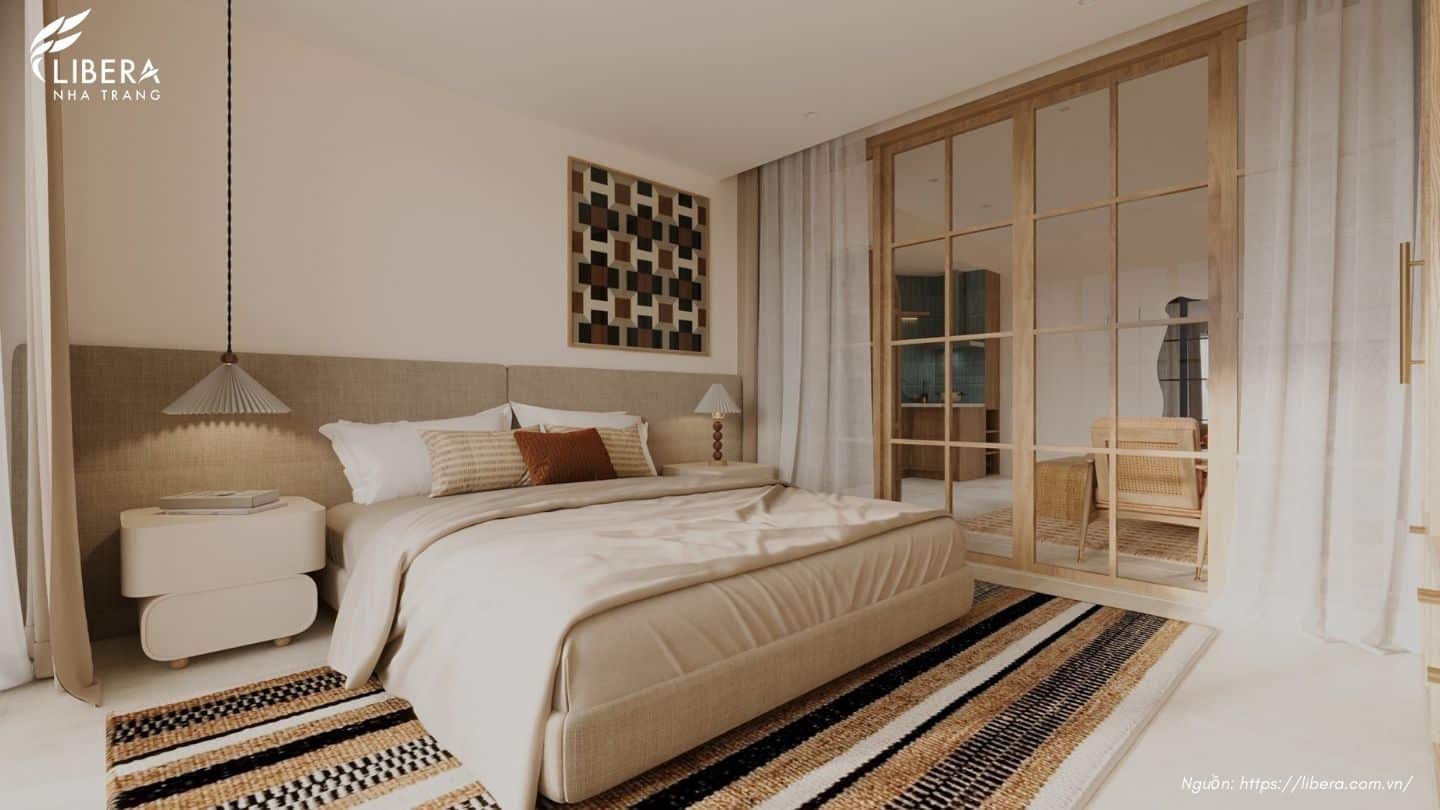 Khu Vực Phòng Ngủ Nhà Mẫu Libera Nha Trang Loại 1 Phòng Ngủ