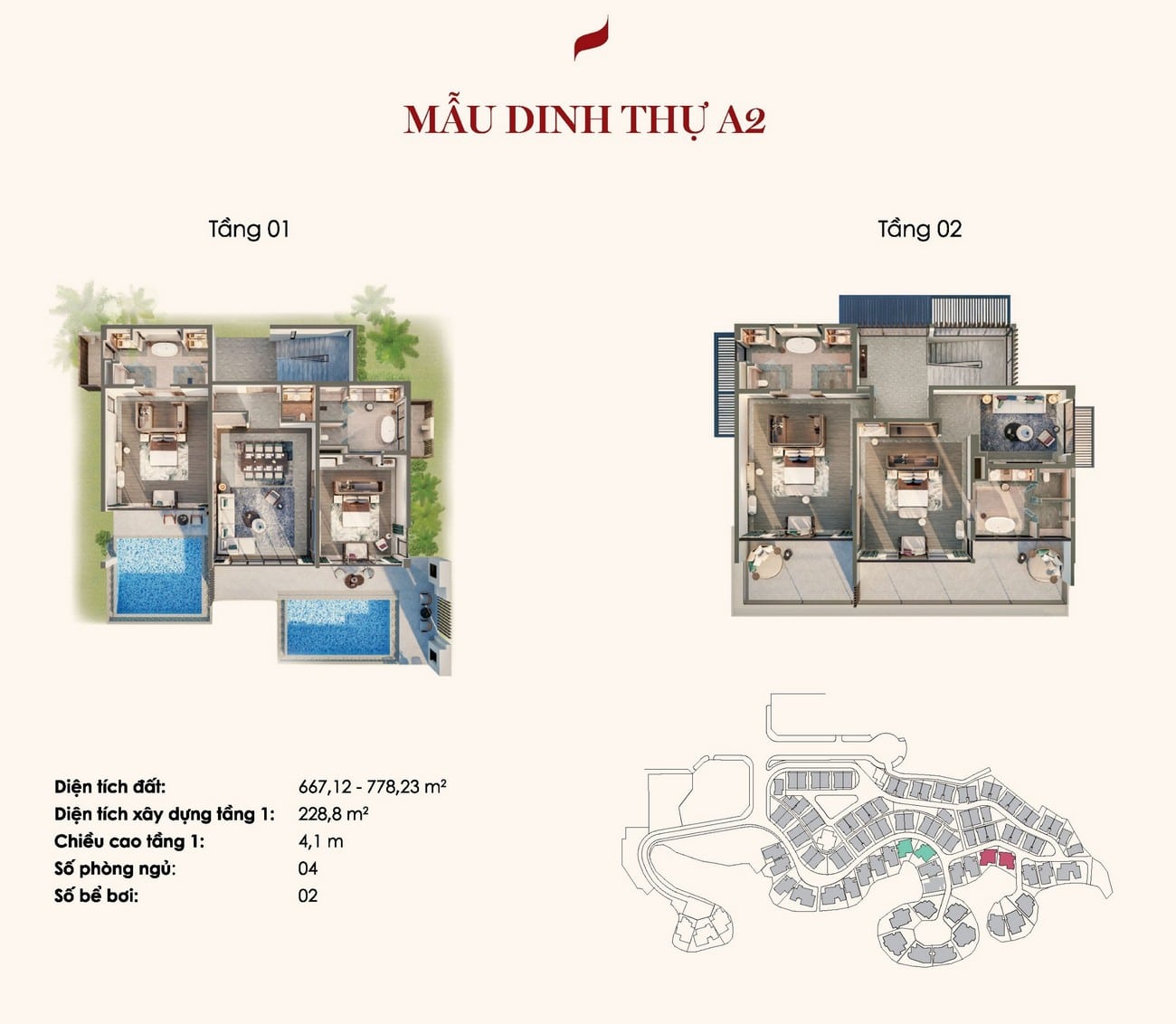 Thiết Kế Dinh Thự Pacific Lagoon Và Aqua Bay