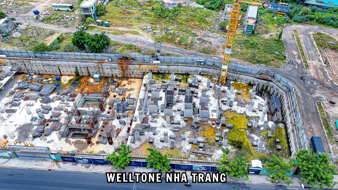 Tiến độ xây dựng Welltone Nha Trang tháng 10.2023