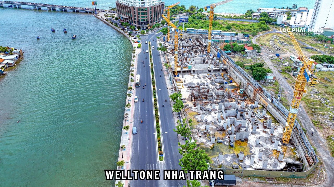 Tiến độ xây dựng Welltone Nha Trang tháng 10.2023
