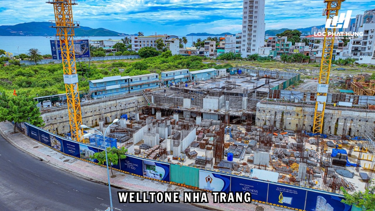 Tiến độ xây dựng Welltone Nha Trang tháng 10.2023