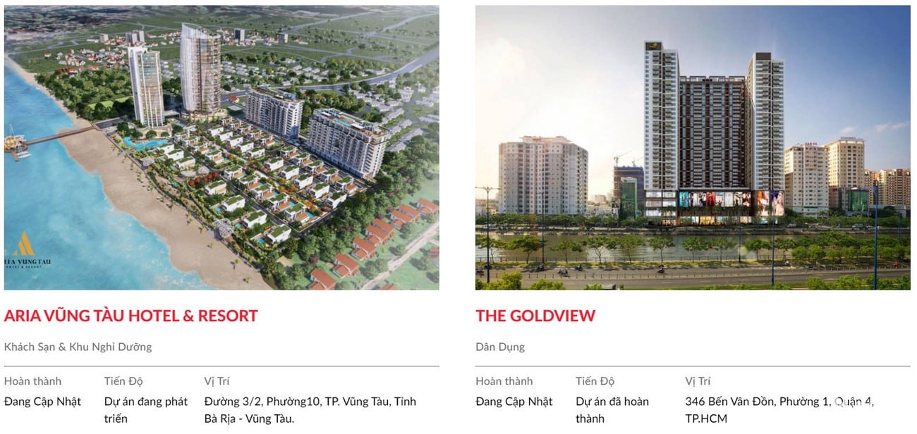 Một số dự án nổi bật của Danh Khôi Group - chủ đầu tư dự án The Welltone Nha Trang