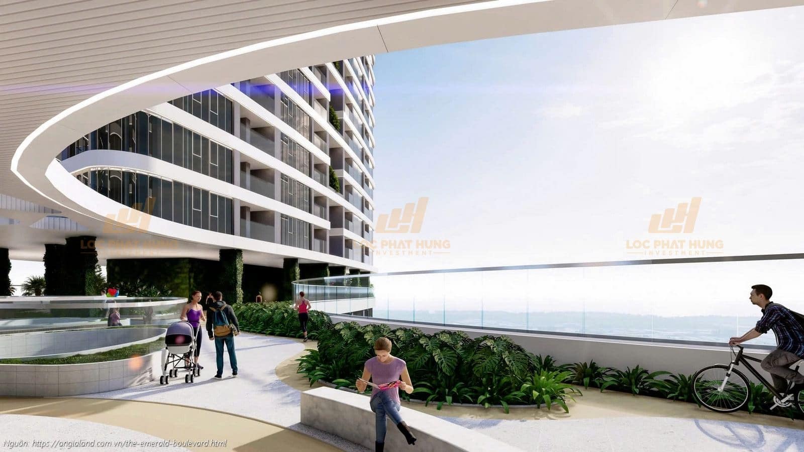 Phối cảnh tổng thể dự án căn hộ chung cư The Emerald Boulevard