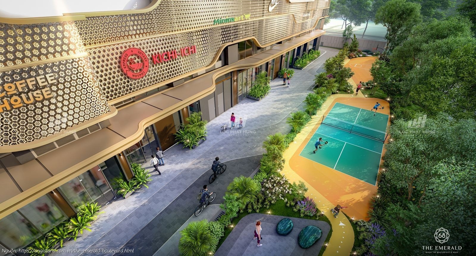 Khu thể thao dự án căn hộ chung cư The Emerald Boulevard