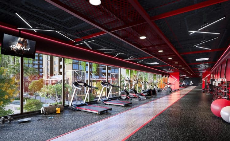 phòng gym tại the prive