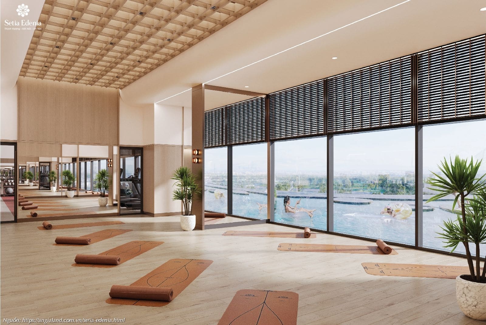 Phòng tập Yoga - Tiện ích chăm sóc sức khỏe tại dự án Setia Edenia Lái Thiêu