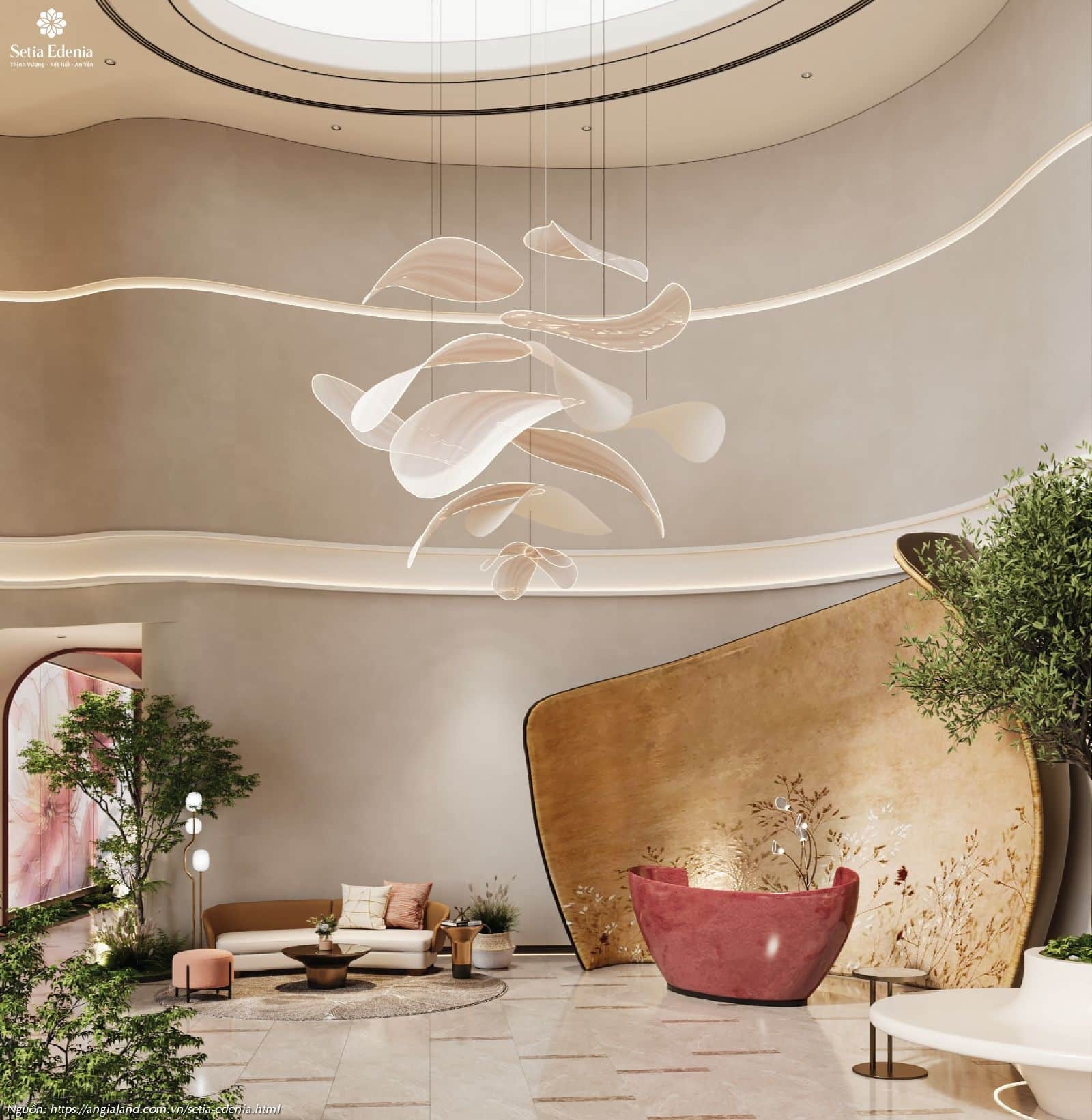 Sảnh đón chính (Grand Lobby) - Tiện ích nội khu 5 sao tại dự án Setia Edenia Lái Thiêu