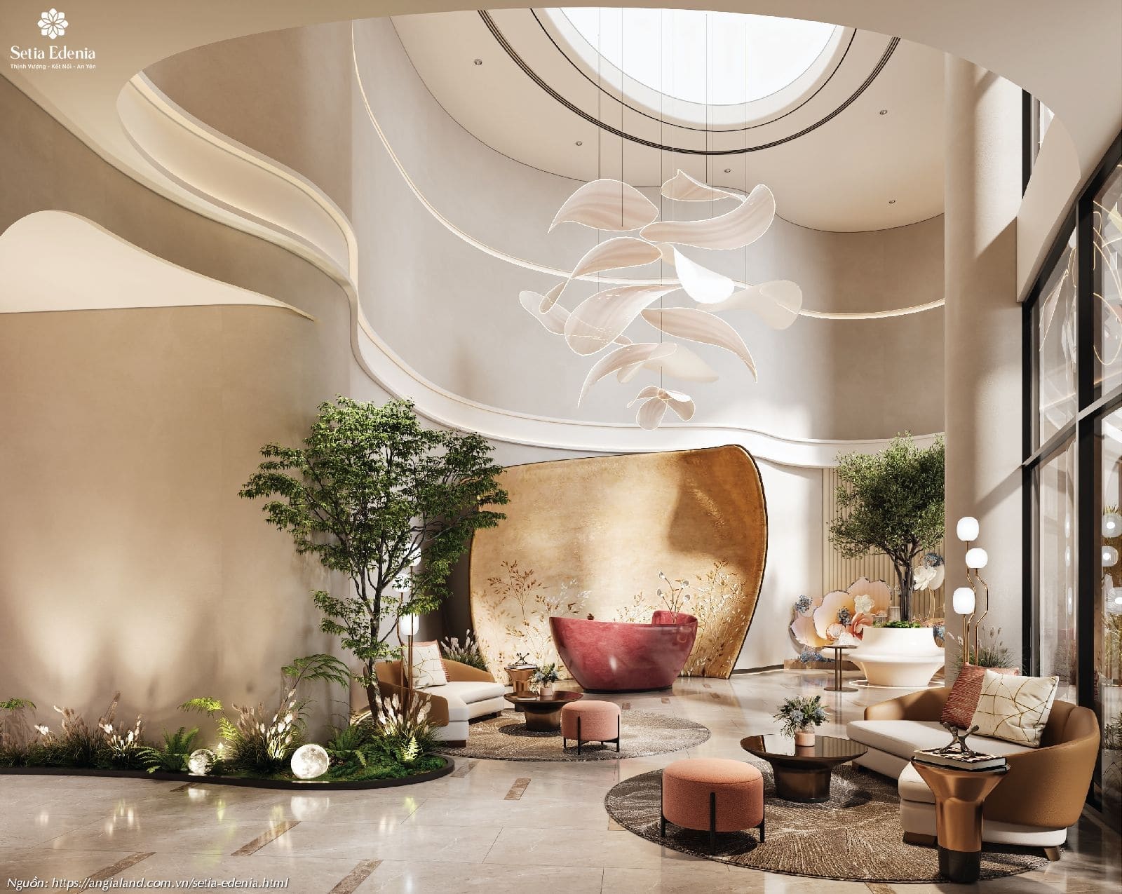 Sảnh đón chính (Grand Lobby) - Tiện ích nội khu 5 sao tại dự án Setia Edenia Lái Thiêu