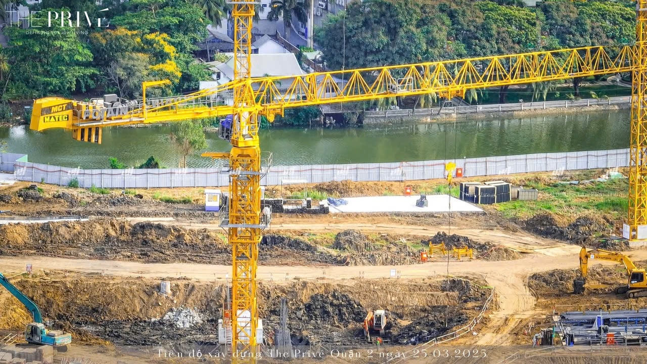 Thực tế tiến độ dự án the prive