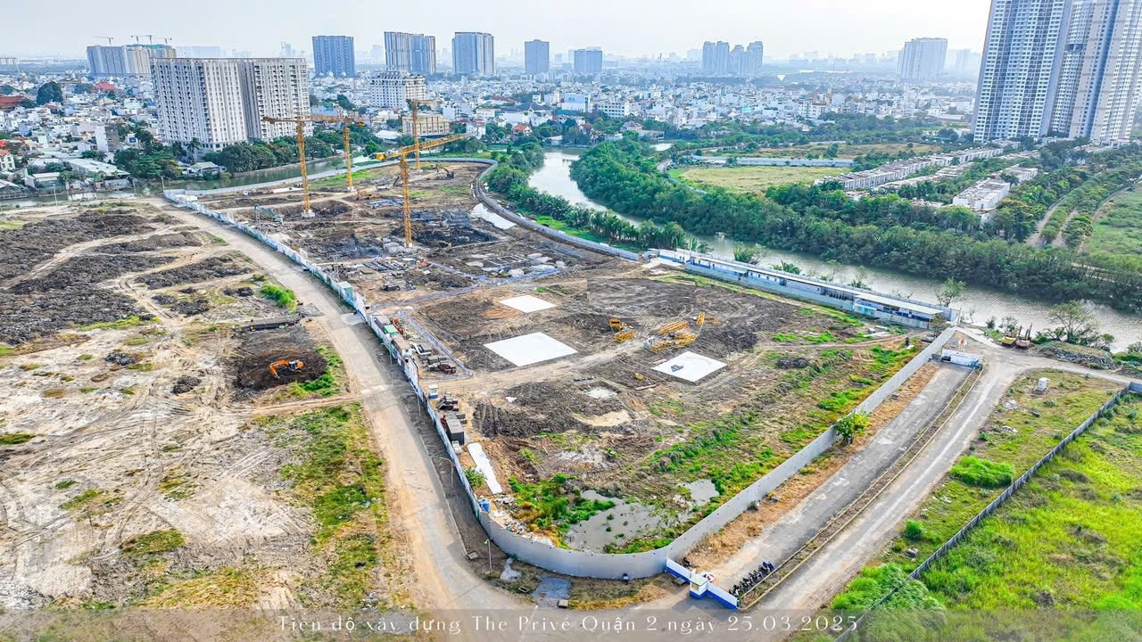 Tiến độ xây dựng dự án the prive