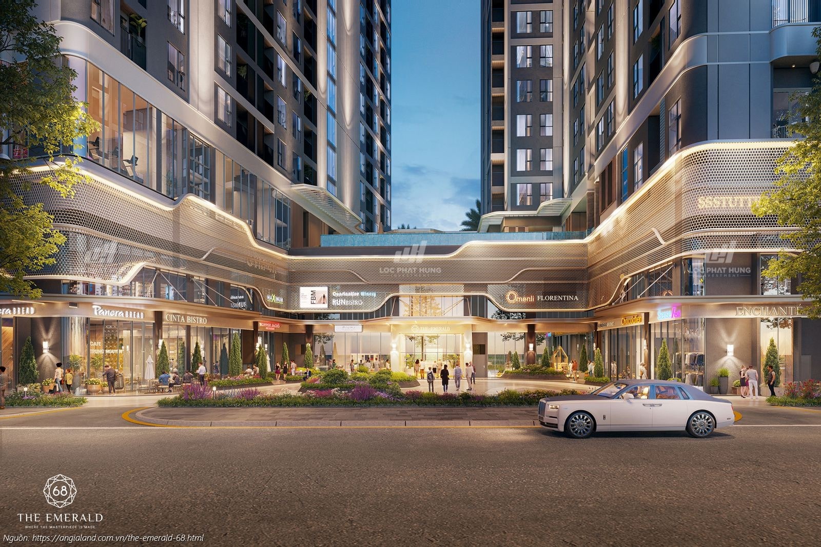 Phối Cảnh Shophouse Dự Án Căn Hộ Chung Cư Emerald Boulevard