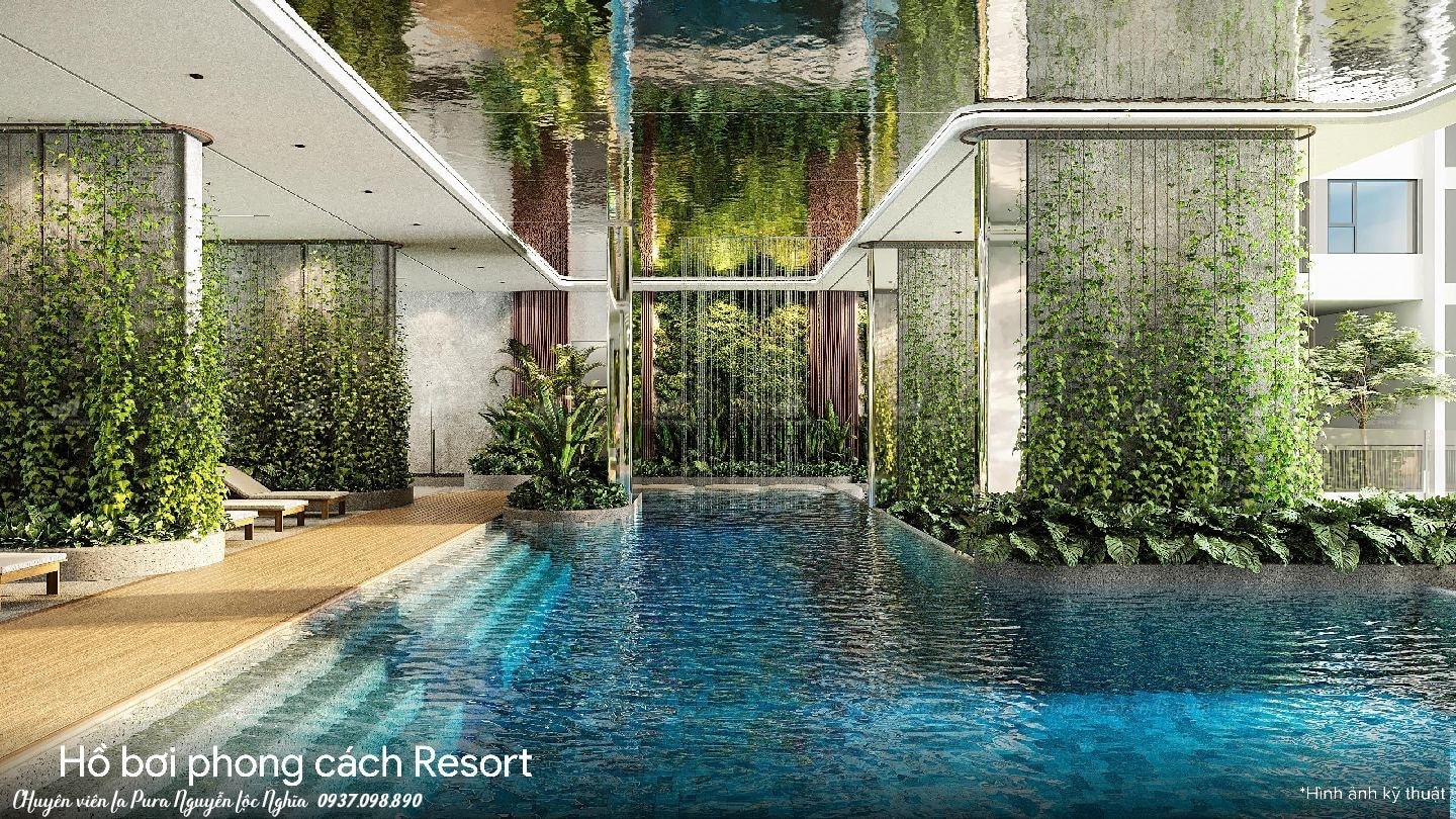 Tiện ích tầng 20 La Pura (Lapura) khu Zenia: Hồ bơi người lớn