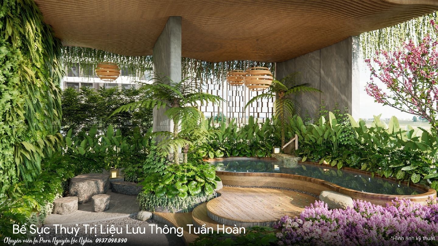 Tiện ích tầng 20 La Pura (Lapura) khu Zenia: Bể sục trị liệu