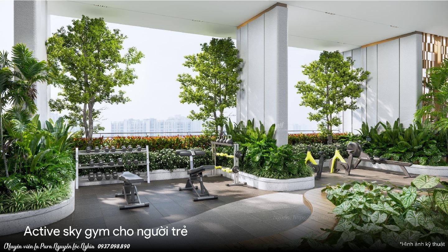 Tiện ích tầng 20 La Pura (Lapura) khu Zenia: Sky Gym