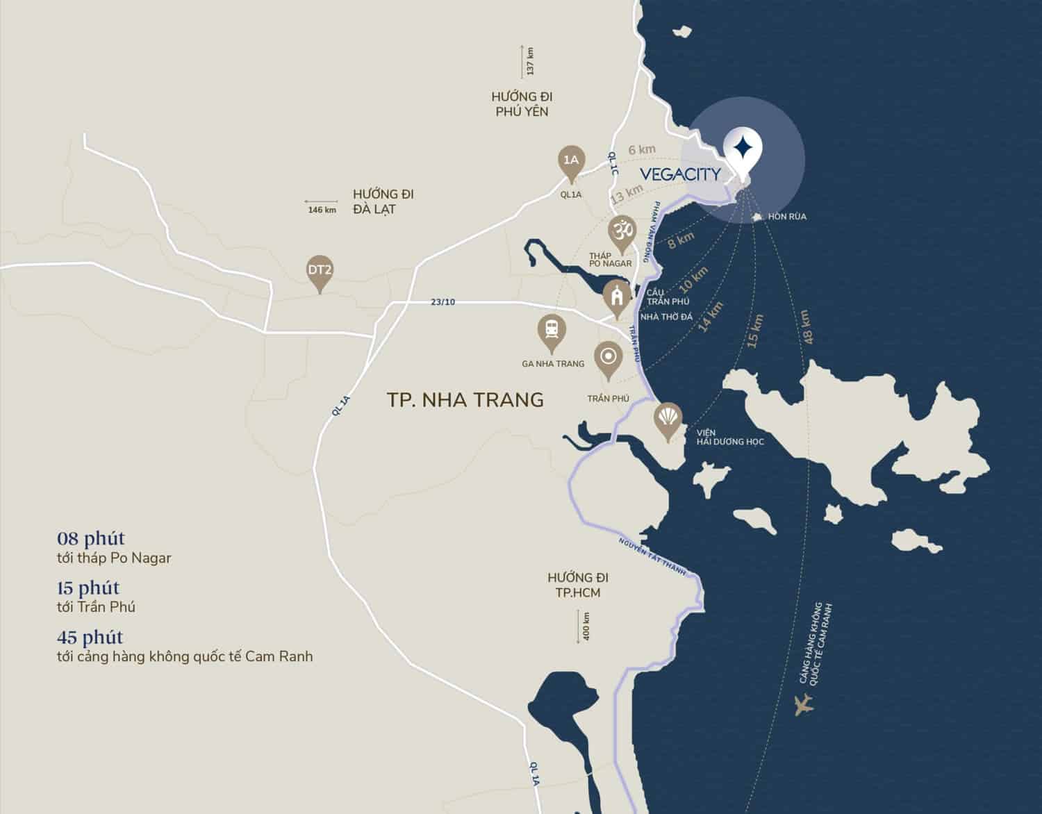 Vị trí Gran Meliá Nha Trang